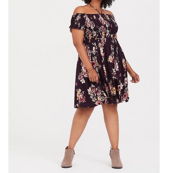 Torrid Floral Dress - Picture 1 of 3